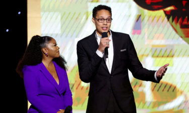 Brittney Griner speaks during the 54th NAACP Image Awards at the Civic Auditorium in Pasadena