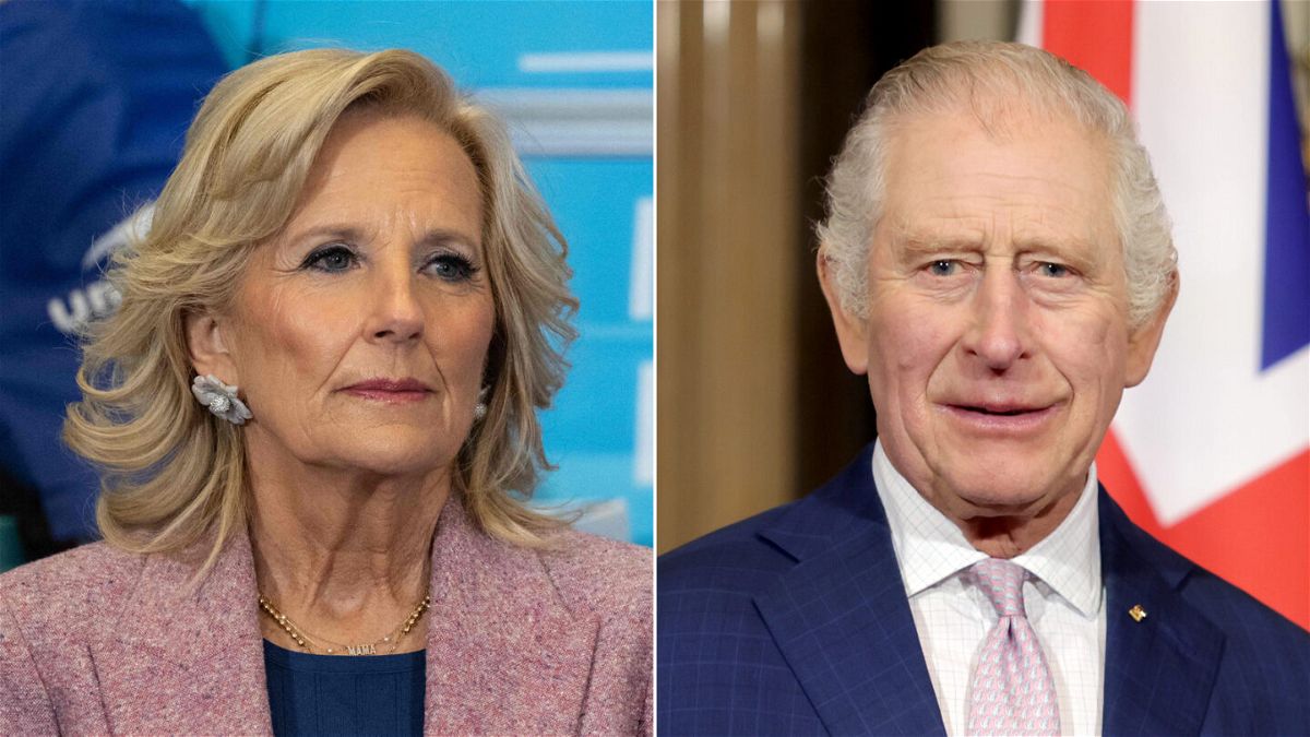 <i>Andrew Caballero-Reynolds/AFP/Getty Images/Chris Jackson/Getty Images</i><br/>(L-R) First lady Jill Biden and King Charles III of the United Kingdom are seen here in a split image.
