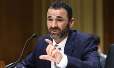 Danny Werfel testifies before the Senate Finance Committee during his IRS commissioner nomination hearing on February 15 in Washington