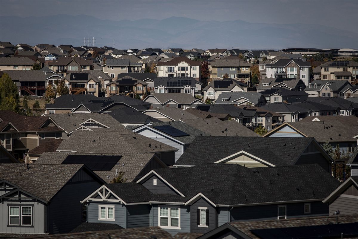 <i>Chet Strange/Bloomberg/Getty Images</i><br/>Mortgage rates fell for the fifth week in a row as inflation continues to ease. Pictured is a housing development in Aurora