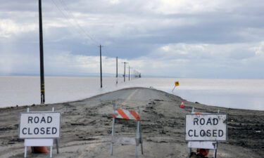 Water fills the Tulare Lakebed after days of heavy rain in Corcoran