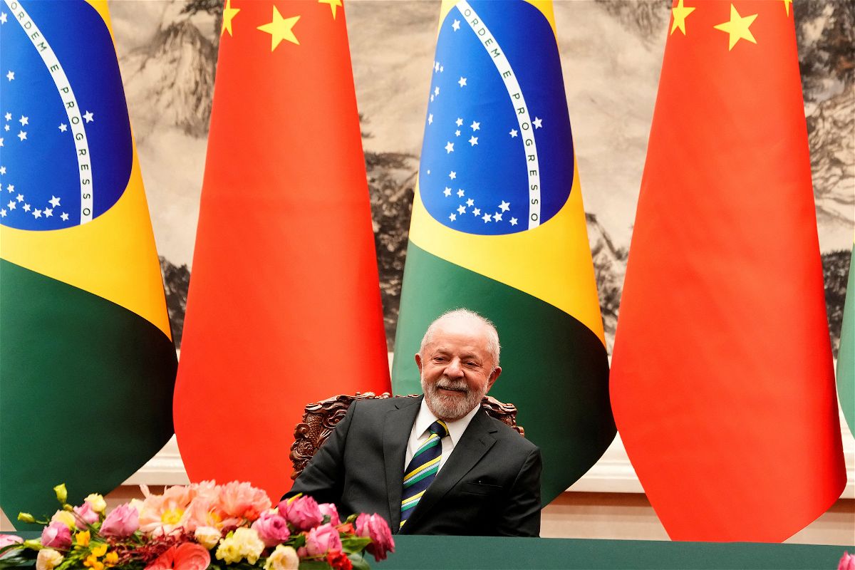 <i>Ken Ishii/Pool/Reuters</i><br/>Chinese President Xi Jinping (not pictured) attends a signing ceremony with Brazilian President Luiz Inacio Lula da Silva at the Great Hall of the People in Beijing