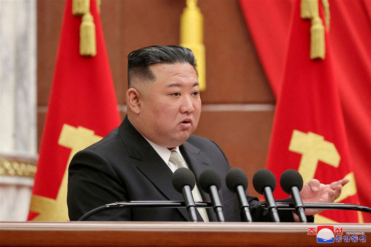 <i>KCNA/Reuters</i><br/>North Korean leader Kim Jong Un attends a meeting in Pyongyang