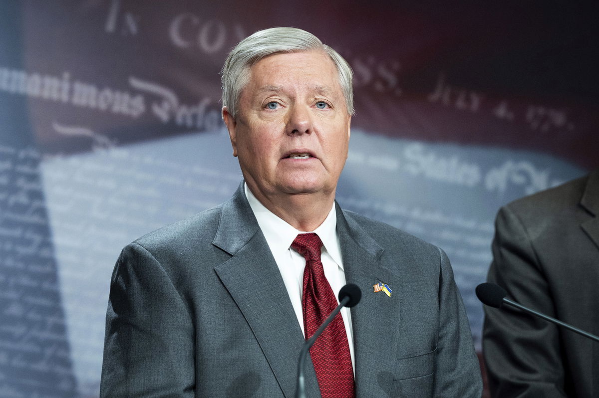 <i>Michael Brochstein/SIPAPRE/Sipa USA/AP</i><br/>Republican Sen. Lindsey Graham said Tuesday he had a 