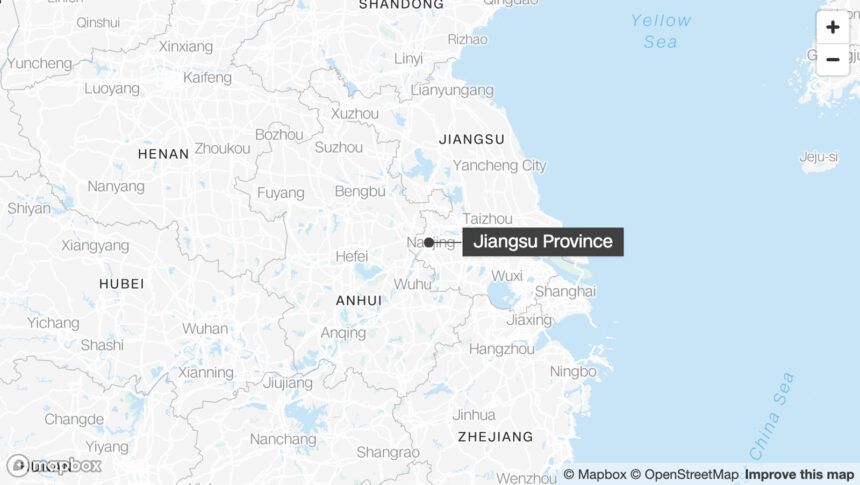 <i>Mapbox</i><br/>Jiangsu province in China
