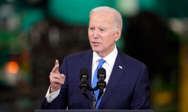 President Joe Biden speaks at the Cummins Power Generation Facility in Fridley