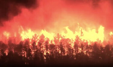 Crews in New Jersey are battling a wildfire in Manchester Township