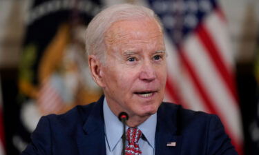 President Joe Biden speaks during a meeting with the President's Council of Advisors on Science and Technology in the State Dining Room of the White House on Tuesday