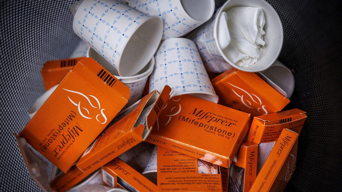 <i>Evelyn Hockstein/Reuters/File</i><br/>The manufacturer of medication abortion drug Mifepristone asked the Supreme Court on April 14 to intervene in an emergency dispute over a Texas judge's medication abortion drug ruling.