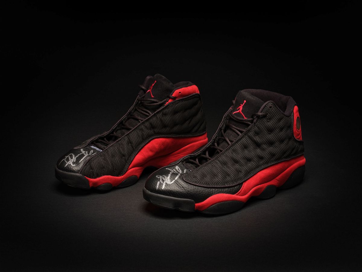 <i>From Sotheby's</i><br/>The black and red Air Jordan 13s have become the most expensive sneakers ever to sell at auction.