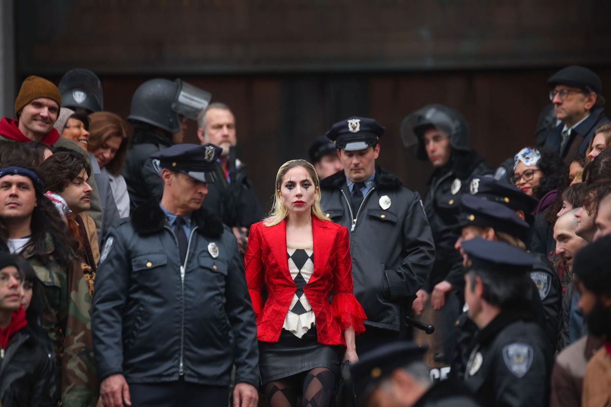 <i>Steve Sands/NewYorkNewswire/Bauer-Griffin/Shutterstock</i><br/>Lady Gaga is seen at the movie set of the 'Joker: Folie a Deux' in New York City