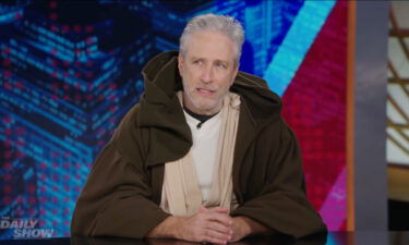 Jon Stewart appears on 'The Daily Show' on April 4.