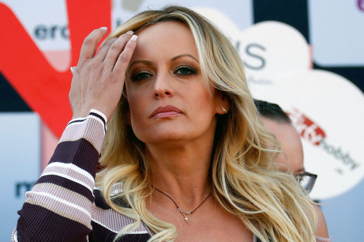 <i>Rabrizio Bensch/Reuters/File</i><br/>Adult film actress Stormy Daniels attends the Venus erotic fair in Berlin