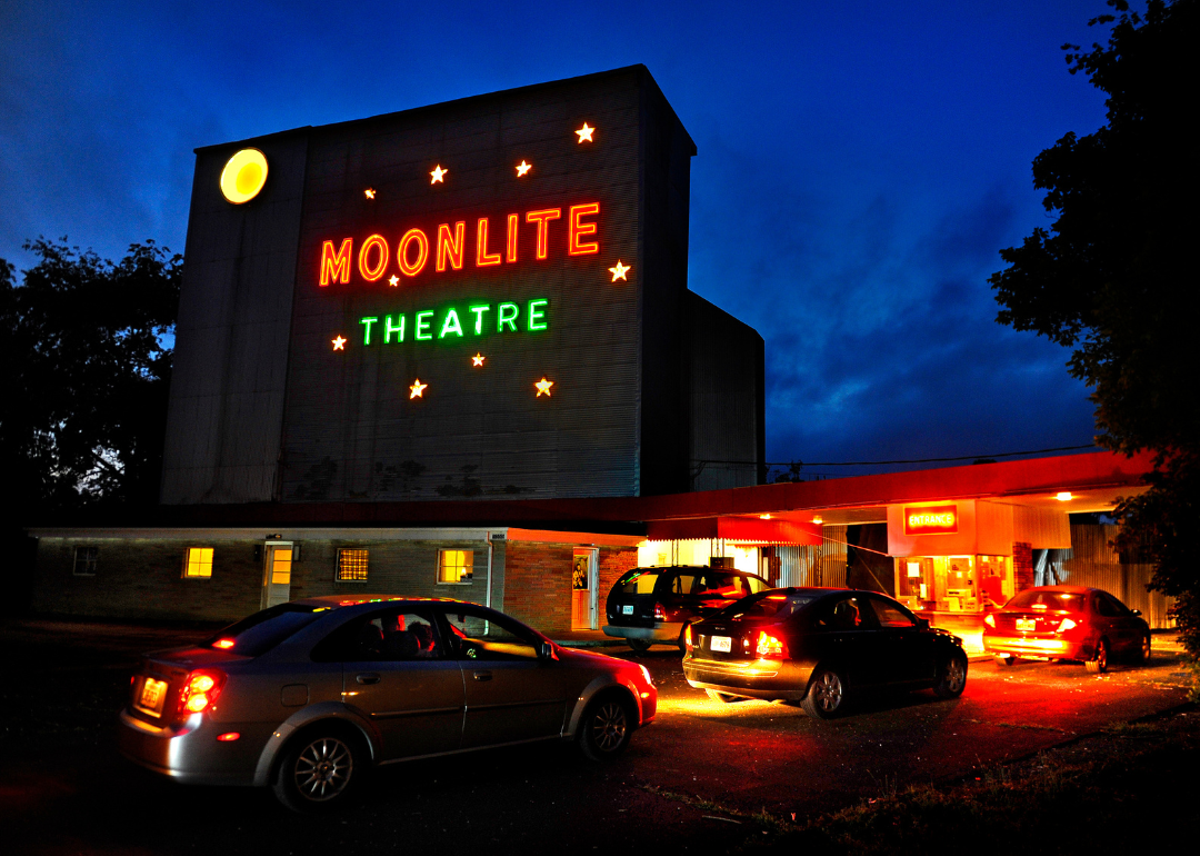 States with the most drive-in movie theaters
