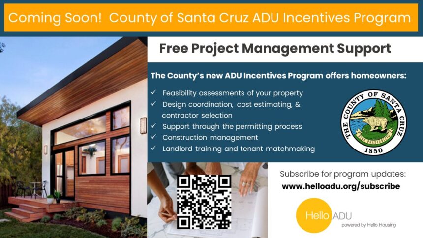 Accessory Dwelling Unit Incentives Program launches in Santa Cruz