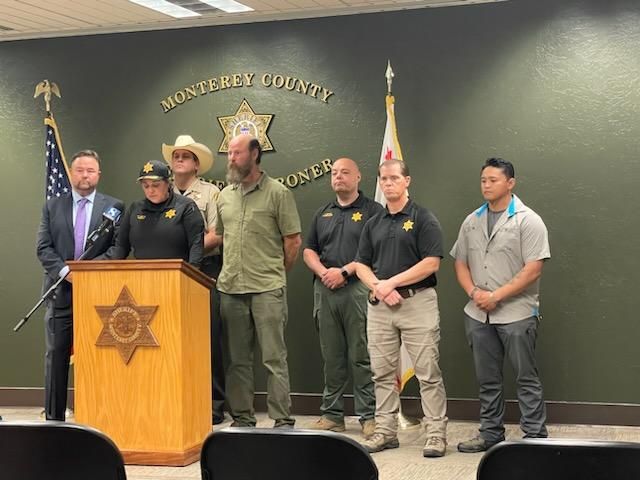 Monterey County Sheriff Tina Nieto announcing the arrest of a Carmel Valley kidnapping