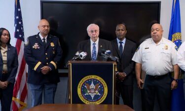 The US Marshals service holds a press conference on Operation Washout on Friday.