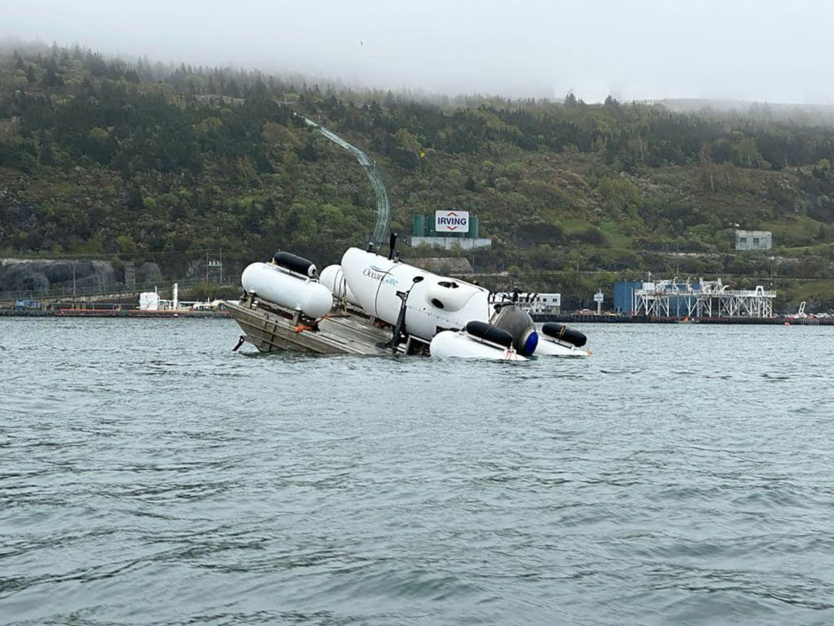 <i>From Hamish Harding/Facebook</i><br/>Hamish Harding posted an image of the submersible to his social media accounts on Saturday.