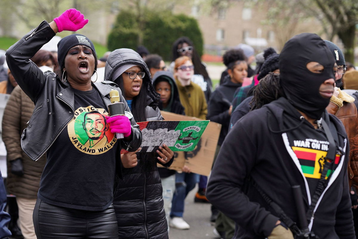 <i>Dieu-Nalio Chery/Reuters</i><br/>Demonstrators protest a day after a grand jury decided against indicting police officers involved in the fatal shooting of Jayland Walker