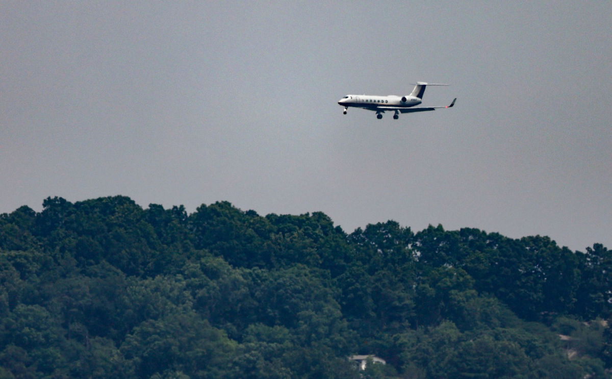 <i>Butch Dill/AP</i><br/>An FBI-operated plane carrying Joran van der Sloot arrives at the Birmingham International Airport on June 8 in Birmingham