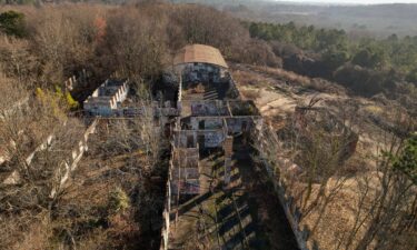 An aerial view shows the Old Atlanta Prison Farm