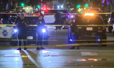 The shooting scene at Mission District in San Francisco on June 9 is seen here.