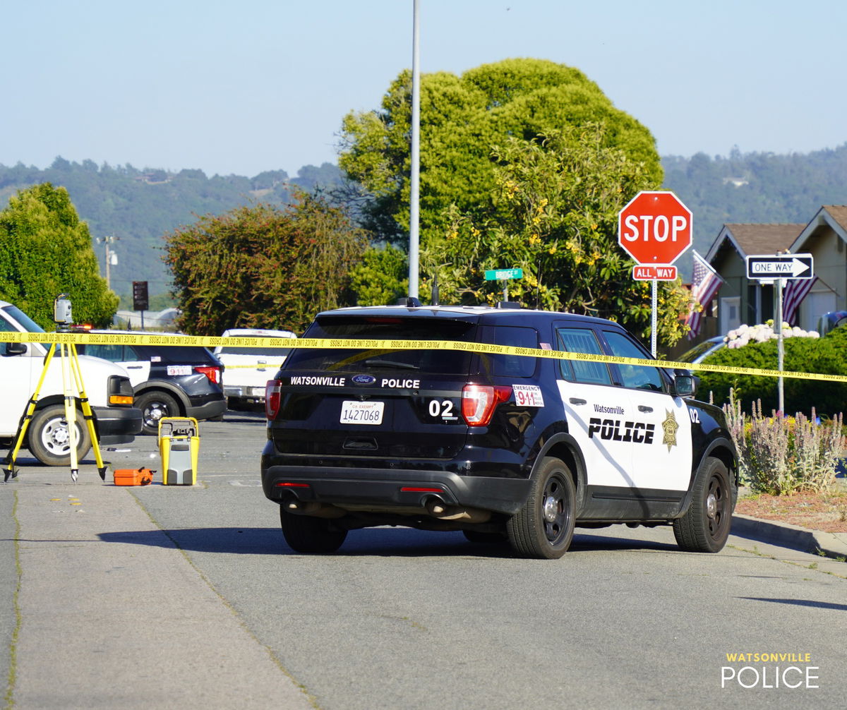 Photo of the scene of a deadly crash that took place on the intersection of Hushbeck Avenue and Bridge Street. 