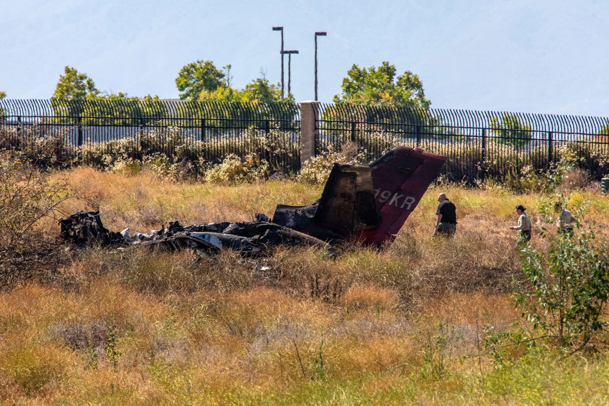 A private jet crashed near in a field in Murrieta, California, killing all six people on board.