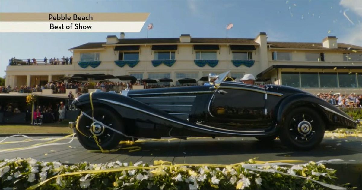 A 1937 Mercedes Benz 540k special roadster was named best in show at the 72nd Pebble Beach Concours d'Elegance