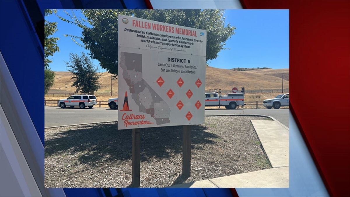 Caltrans unveils memorial sign that honors fallen highway workers