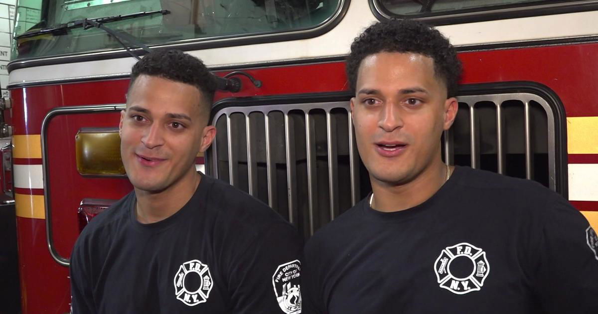 <i>WCBS/WLNY</i><br/>The identical twins broke through barriers to join the department and say they want to inspire the next generation.