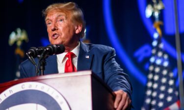 Former President Donald Trump speaks as the keynote speaker at the 56th Annual Silver Elephant Dinner hosted by the South Carolina Republican Party on August 5 in Columbia