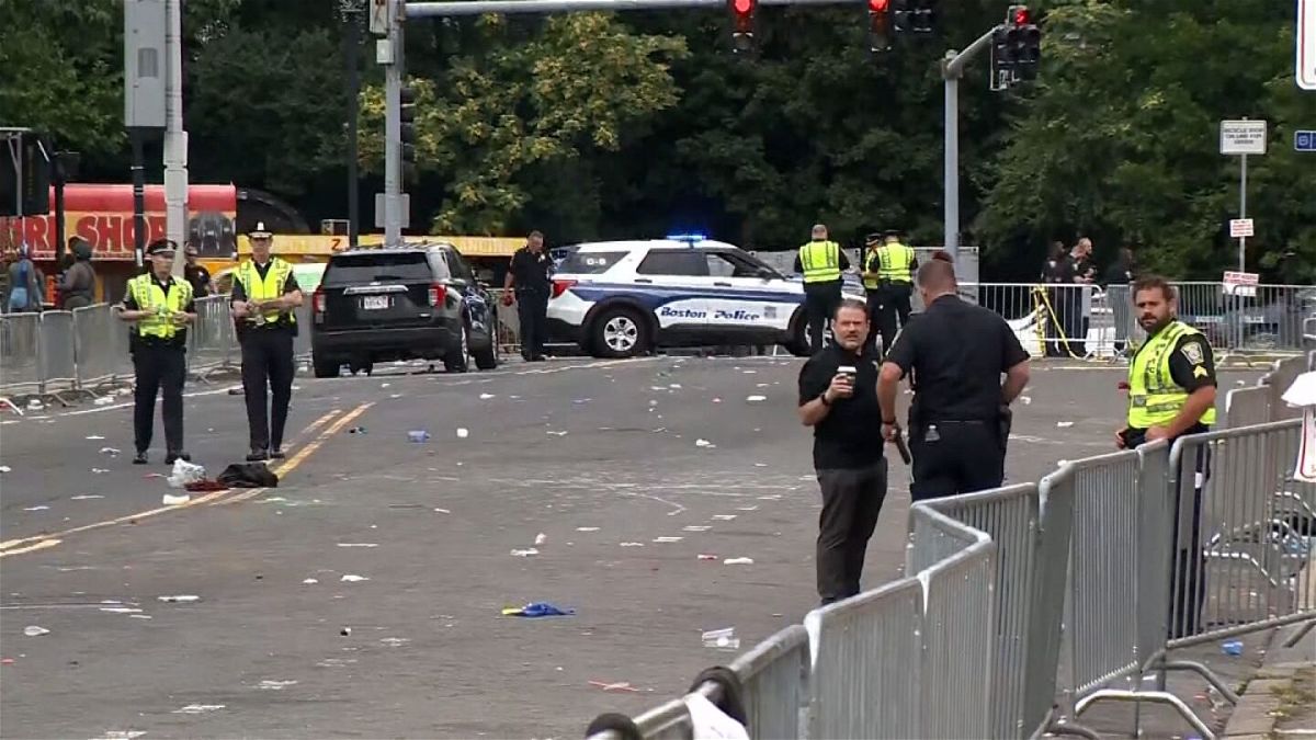 <i>WCVB</i><br/>At least seven people were injured Saturday morning in a shooting at a Boston parade.