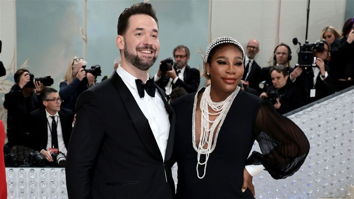 <i>Jamie McCarthy/Getty Images</i><br/>Alexis Ohanian (left) and Serena Williams attend The 2023 Met Gala Celebrating 