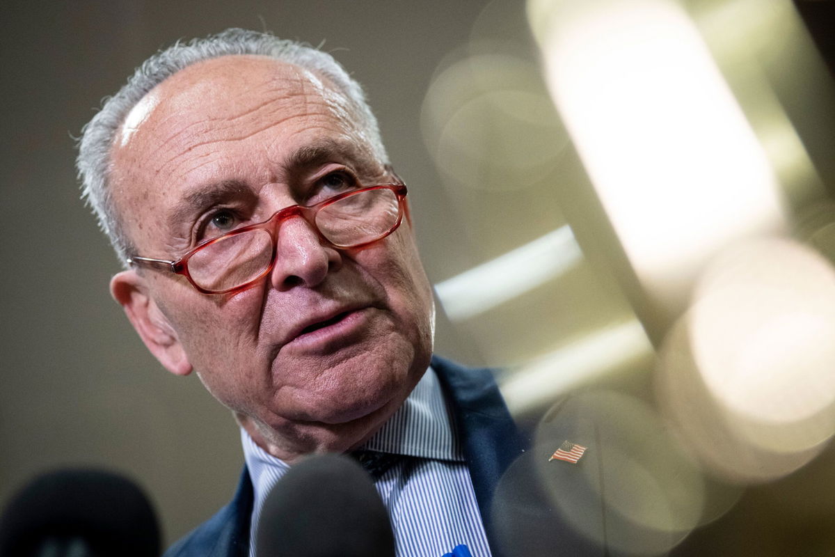 <i>Drew Angerer/Getty Images</i><br/>Senate Majority Leader Chuck Schumer