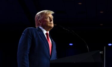 Former President Donald Trump speaks at the Conservative Political Action Conference (CPAC) in National Harbor