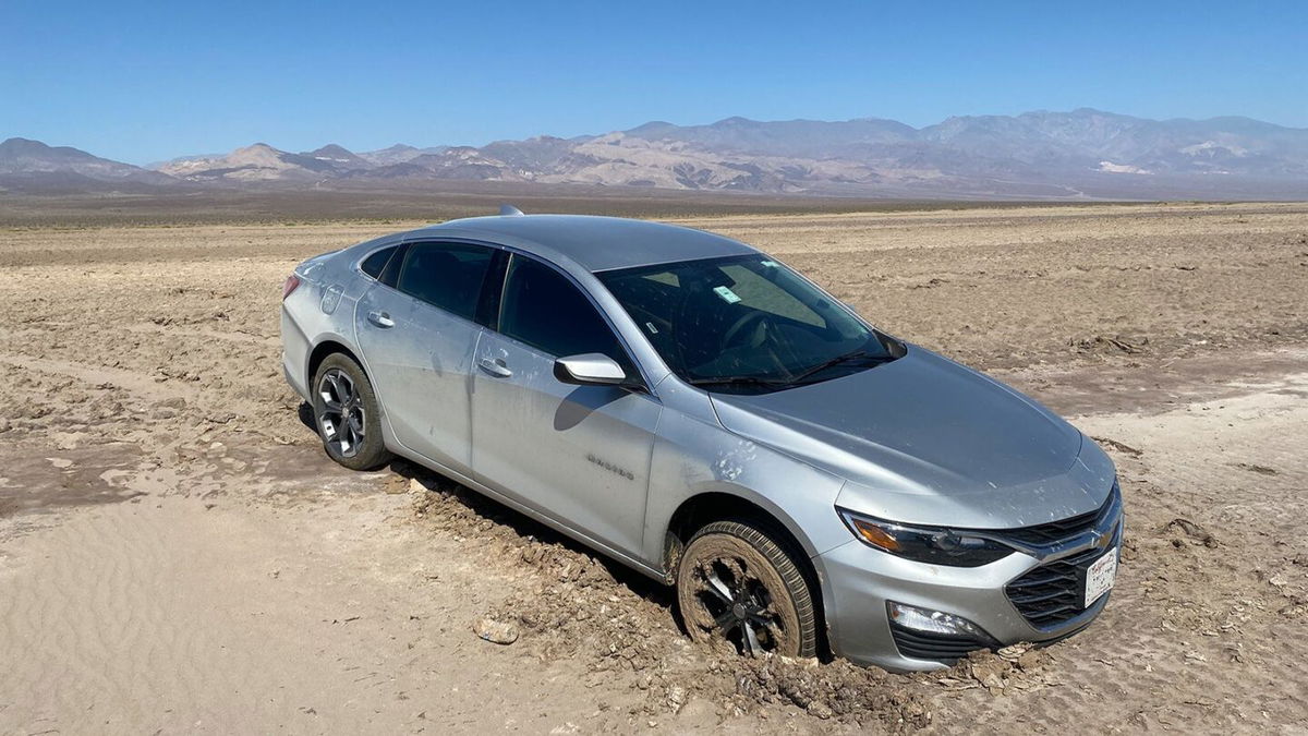 <i>NPS</i><br/>The car was removed using a skid steer that followed the same tracks to minimize additional damage.