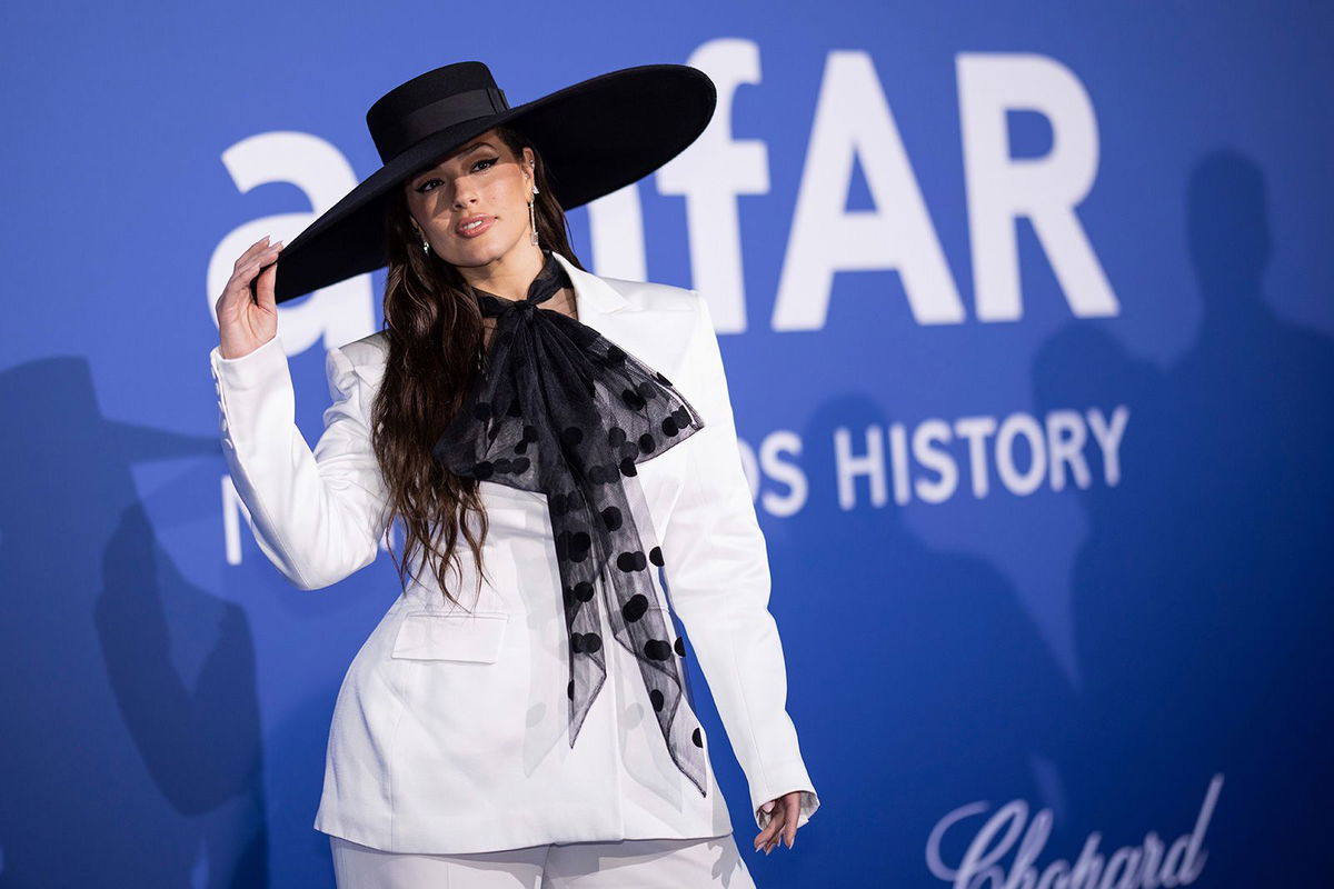 <i>Vianney Le Caer/Invision/AP</i><br/>Ashley Graham poses for photographers upon arrival at the amfAR Cinema Against AIDS benefit during the Cannes Film Festival on May 25.