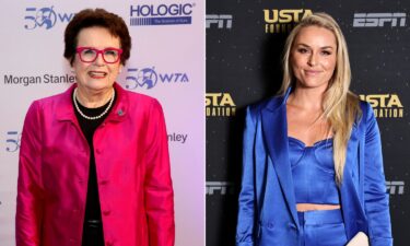 Lindsey Vonn heaped praise on tennis great Billie Jean King.