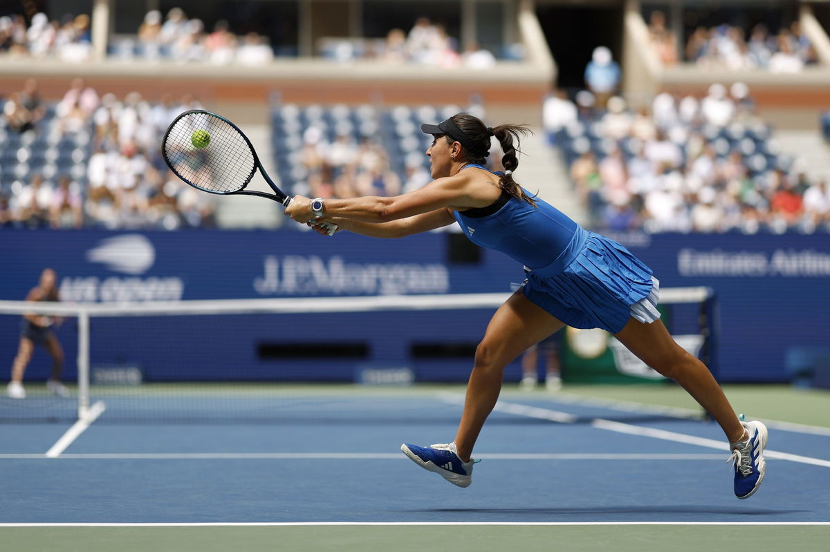 <i>Sarah Stier/Getty Images</i><br/>Jessica Pegula impressed winning 6-2 6-2 in straight sets.