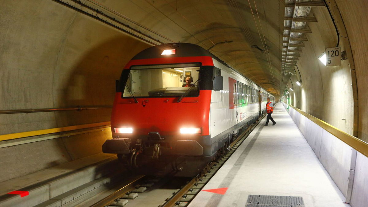 <i>Arnd Wiegmann/Reuters</i><br/>The Gotthard Base Tunnel is the world's longest and deepest tunnel.