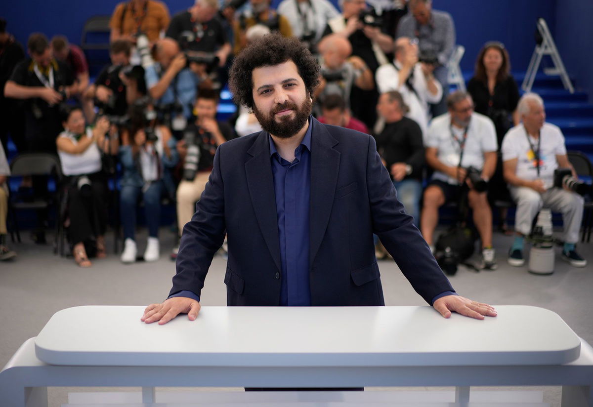 <i>Daniel Cole/AP/FILE</i><br/>Director Saeed Roustaee poses for photographers at Cannes International Film Festival on May 26