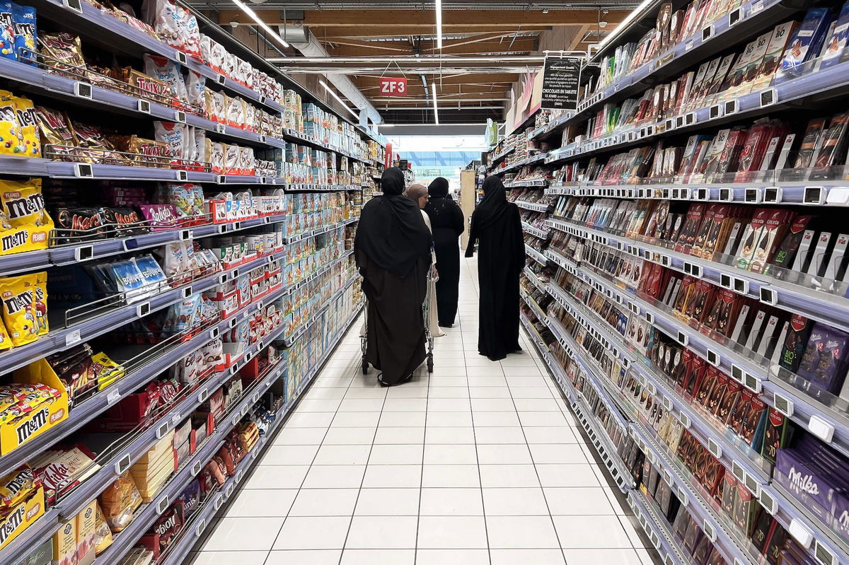 <i>Romuald Meigneux/SIPA/Shutterstock</i><br/>Muslim women are pictured in a shopping mall in Nanterre