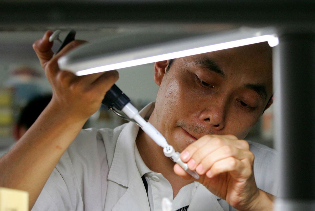 <i>Anthony Wallace/AFP/Getty Images</i><br/>Chinese scientist He Jiankui speaks at a conference on human genome editing in Hong Kong on November 28