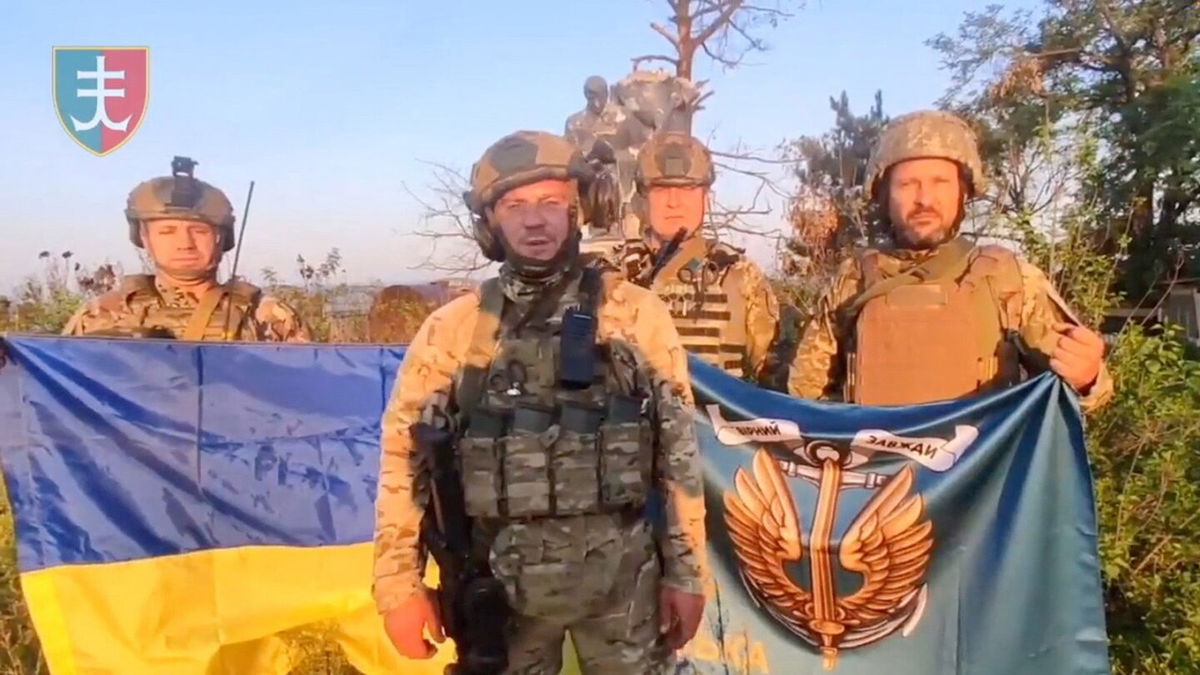 <i>Ukrainian Armed Forces/Reuters</i><br/>The capture of Urozhaine marks the second advance in two weeks.