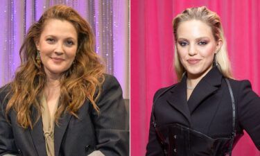 Drew Barrymore (left) and Renee Rapp are seen here in a split image.