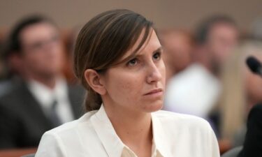 Kouri Richins looks on during a bail hearing on June 12 in Park City