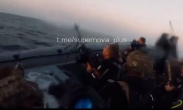 Footage provided by Ukraine's Defense Intelligence purports to show Ukrainian special forces firing at Russian planes from a boat near Crimea.