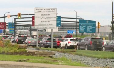 Flooding on August 24 delayed motorists arriving at Detroit Metro Airport.