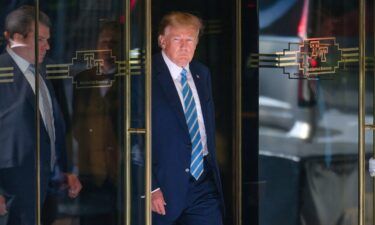 Former President Donald Trump leaves Trump Tower on May 31 in New York City. The New York attorney general's office alleges Trump inflated his net worth by as much as $2.2 billion in 1 year.